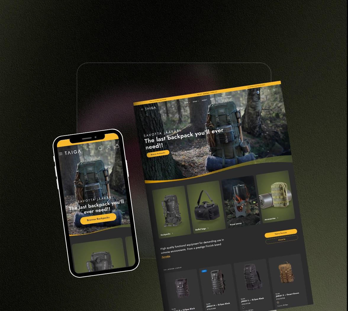 Soft Web Coders Web design Backpack website design